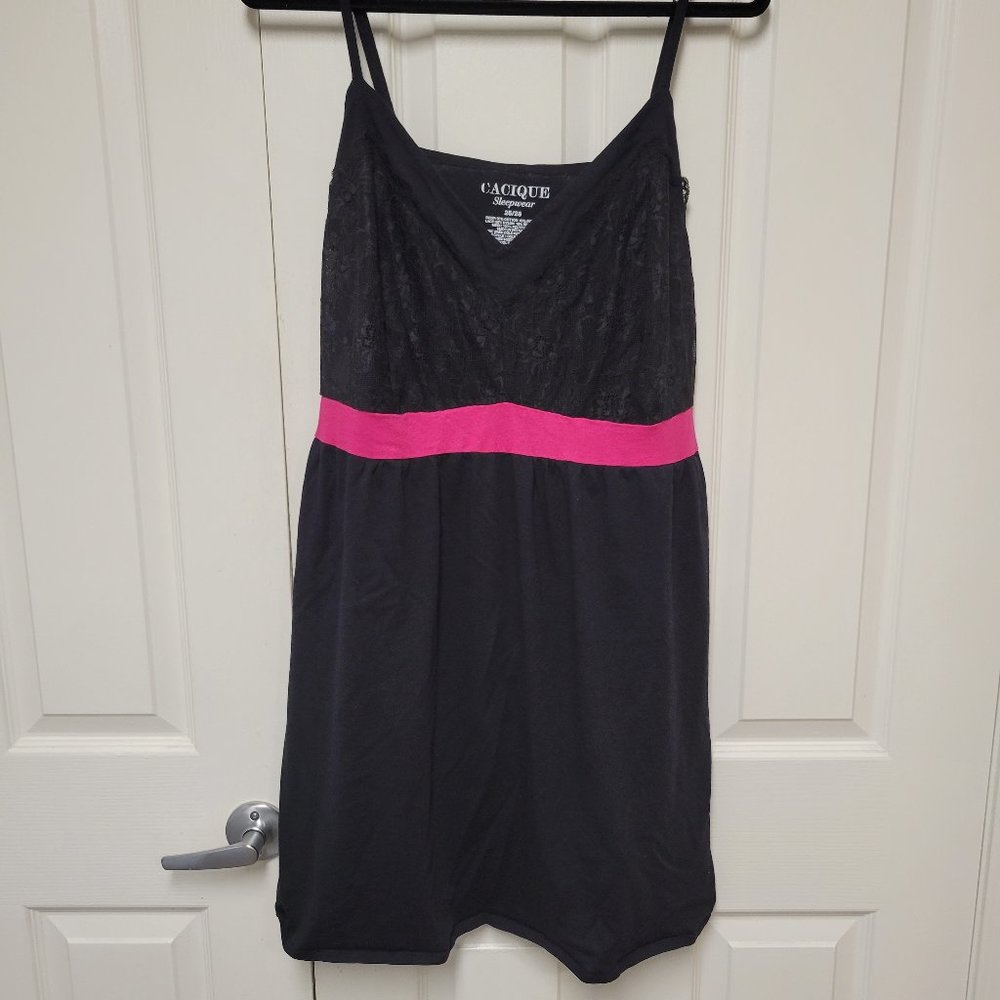 Lane Bryant Black Night Gown